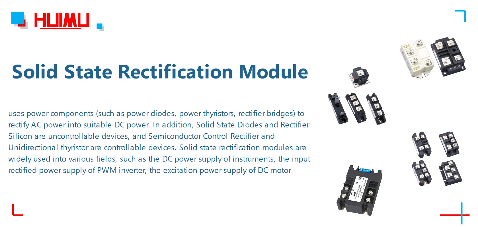 Ano ang Solid State Rectification Module?  Higit pang mga detalye sa pamamagitan ng www. @ Huimultd.com